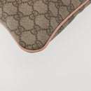 GUCCI GG Supreme Shoulder Bag PVC Beige Gold 201446 Auth 144254-14