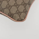 GUCCI GG Supreme Shoulder Bag PVC Beige Gold 201446 Auth 144254-15