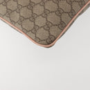 GUCCI GG Supreme Shoulder Bag PVC Beige Gold 201446 Auth 144254-16