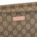 GUCCI GG Supreme Shoulder Bag PVC Beige Gold 201446 Auth 144254-18