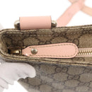 GUCCI GG Supreme Shoulder Bag PVC Beige Gold 201446 Auth 144254-10