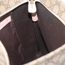 GUCCI GG Supreme Shoulder Bag PVC Beige Gold 201446 Auth 144254-20