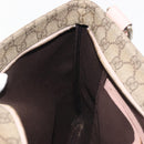 GUCCI GG Supreme Shoulder Bag PVC Beige Gold 201446 Auth 144254-21