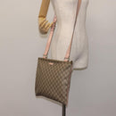 GUCCI GG Supreme Shoulder Bag PVC Beige Gold 201446 Auth 144254-23