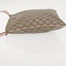 GUCCI GG Supreme Shoulder Bag PVC Beige Gold 201446 Auth 144254-5