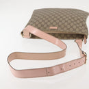 GUCCI GG Supreme Shoulder Bag PVC Beige Gold 201446 Auth 144254-8