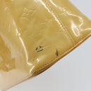 LOUIS VUITTON Monogram Vernis Houston Hand Bag Beige M91004 LV Auth 144259-9