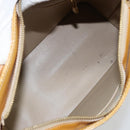 LOUIS VUITTON Monogram Vernis Houston Hand Bag Beige M91004 LV Auth 144259-11