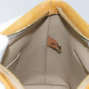LOUIS VUITTON Monogram Vernis Houston Hand Bag Beige M91004 LV Auth 144259-22