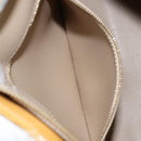 LOUIS VUITTON Monogram Vernis Houston Hand Bag Beige M91004 LV Auth 144259-23