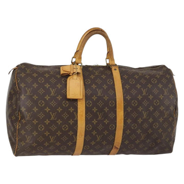 LOUIS VUITTON Monogram Keepall 55 Boston Bag M41424 LV Auth 144262