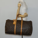LOUIS VUITTON Monogram Keepall 55 Boston Bag M41424 LV Auth 144262-22