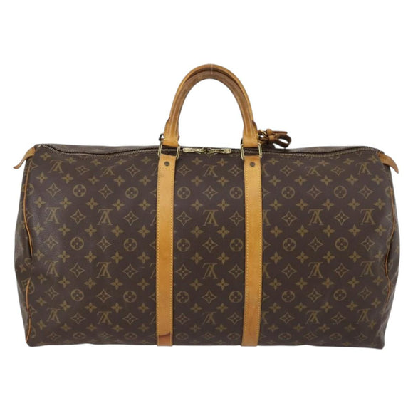 LOUIS VUITTON Monogram Keepall 55 Boston Bag M41424 LV Auth 144262