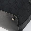 GUCCI GG Canvas Shoulder Bag Black Silver 001 4302 Auth 144270-10
