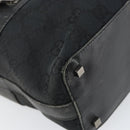 GUCCI GG Canvas Shoulder Bag Black Silver 001 4302 Auth 144270-11
