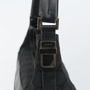 GUCCI GG Canvas Shoulder Bag Black Silver 001 4302 Auth 144270-14