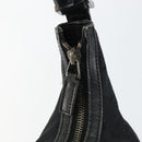 GUCCI GG Canvas Shoulder Bag Black Silver 001 4302 Auth 144270-17