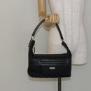 GUCCI GG Canvas Shoulder Bag Black Silver 001 4302 Auth 144270-25