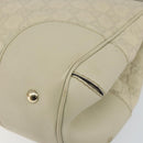 GUCCI GG Canvas Guccissima Mayfair Bag Leather Ivory Gold 257063 Auth 144274-14