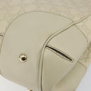 GUCCI GG Canvas Guccissima Mayfair Bag Leather Ivory Gold 257063 Auth 144274-16