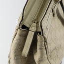 GUCCI GG Canvas Guccissima Mayfair Bag Leather Ivory Gold 257063 Auth 144274-10