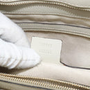 GUCCI GG Canvas Guccissima Mayfair Bag Leather Ivory Gold 257063 Auth 144274-12