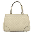 GUCCI GG Canvas Guccissima Mayfair Bag Leather Ivory Gold 257063 Auth 144274-2