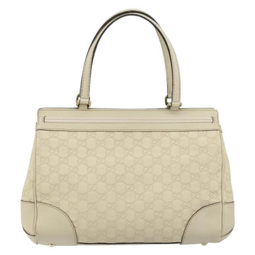 GUCCI GG Canvas Guccissima Mayfair Bag Leather Ivory Gold 257063 Auth 144274 - 0