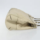 GUCCI GG Canvas Guccissima Mayfair Bag Leather Ivory Gold 257063 Auth 144274-3