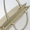 GUCCI GG Canvas Guccissima Mayfair Bag Leather Ivory Gold 257063 Auth 144274-6