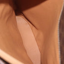 CELINE Macadam Canvas Tote Bag PVC Leather Brown Gold Auth 144276-18