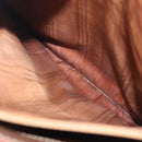 CELINE Macadam Canvas Tote Bag PVC Leather Brown Gold Auth 144276-21