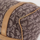 Christian Dior Trotter Canvas Mini Boston Bag Pink Gold Auth 144280-14