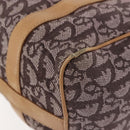 Christian Dior Trotter Canvas Mini Boston Bag Pink Gold Auth 144280-16