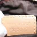 Christian Dior Trotter Canvas Mini Boston Bag Pink Gold Auth 144280-12