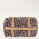 Christian Dior Trotter Canvas Mini Boston Bag Pink Gold Auth 144280-5
