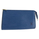LOUIS VUITTON Epi Pochette Accessoires Pouch Blue M52985 LV Auth 144296-1