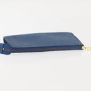 LOUIS VUITTON Epi Pochette Accessoires Pouch Blue M52985 LV Auth 144296-5