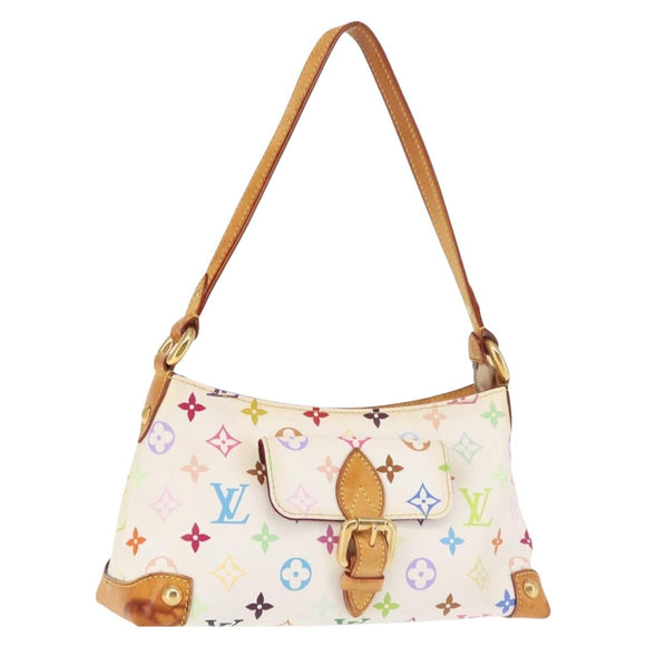 LOUIS VUITTON Monogram Multicolor Eliza Shoulder Bag White M40098 LV Auth 144297