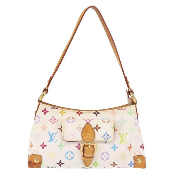 LOUIS VUITTON Monogram Multicolor Eliza Shoulder Bag White M40098 LV Auth 144297