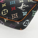 LOUIS VUITTON Monogram Multicolor Pochette Pouch Black M92648 LV Auth 144298V-16