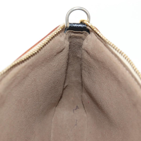 LOUIS VUITTON Monogram Multicolor Pochette Pouch Black M92648 LV Auth 144298V