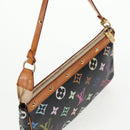 LOUIS VUITTON Monogram Multicolor Pochette Pouch Black M92648 LV Auth 144298V-6