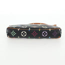 LOUIS VUITTON Monogram Multicolor Pochette Pouch Black M92648 LV Auth 144298V-5