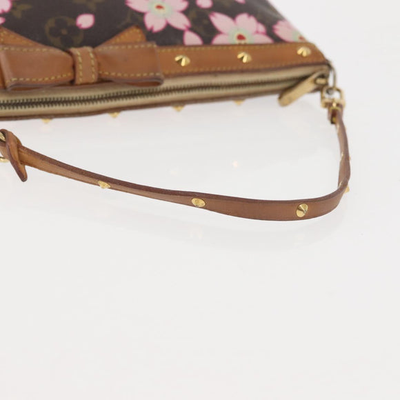 LOUIS VUITTON Cherry Blossom Pochette Accessoires Pouch M92006 LV Auth 144299