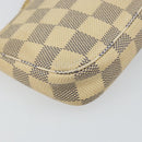 LOUIS VUITTON Damier Azur Mini Pochette Accessoires Pouch N63005 LV Auth 144302-16