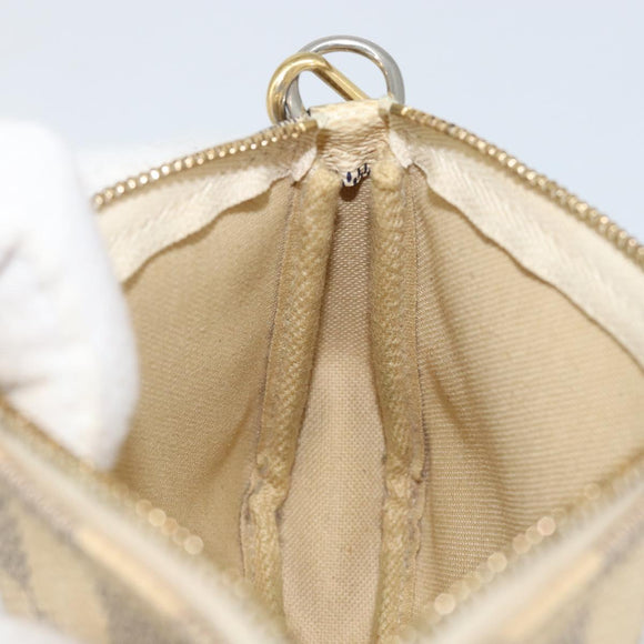 LOUIS VUITTON Damier Azur Mini Pochette Accessoires Pouch N63005 LV Auth 144302