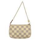 LOUIS VUITTON Damier Azur Mini Pochette Accessoires Pouch N63005 LV Auth 144302-2