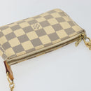 LOUIS VUITTON Damier Azur Mini Pochette Accessoires Pouch N63005 LV Auth 144302-6