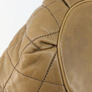 CHANEL Wild Stitch Shoulder Bag Leather Brown Gold CC Auth 144304-11